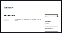 Desktop Screenshot of holy-mackerel.com